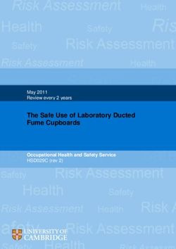 The Safe Use of Laboratory Ducted Fume Cupboards - May 2011 Review every 2 years Occupational Health and Safety Service HSD029C (rev 2)