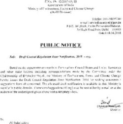 PUBLIC NOTICE - Ministry of Environment and Forests