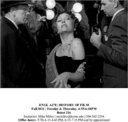 ENGL A270 | HISTORY OF FILM
