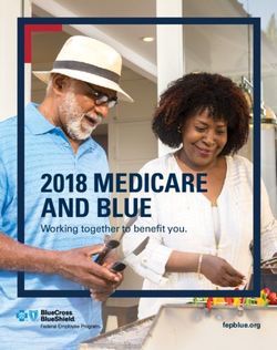2018 MEDICARE AND BLUE - Working together to benefit you. fepblue.org