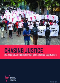 CHASING JUSTICE MALDIVES: STUDY ON IMPUNITY FOR CRIMES AGAINST JOURNALISTS - AUGUST 2021