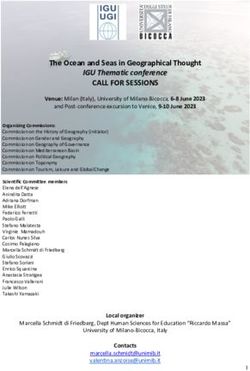 CALL FOR SESSIONS The Ocean and Seas in Geographical Thought - AGEI
