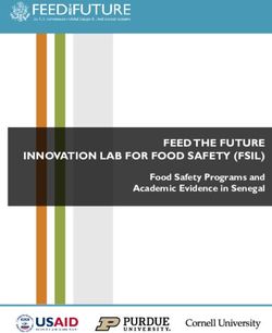 FEED THE FUTURE INNOVATION LAB FOR FOOD SAFETY (FSIL) - Food Safety Programs and Academic Evidence in Senegal