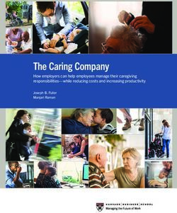 The Caring Company How employers can help employees manage their caregiving responsibilities-while reducing costs and increasing productivity ...