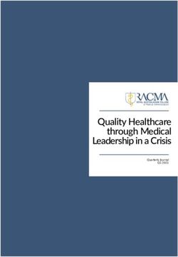 Quality Healthcare through Medical Leadership in a Crisis - Quarterly Journal Q1 2021 - RACMA