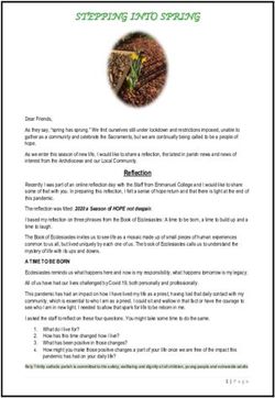 STEPPING INTO SPRING - Parish of Laverton