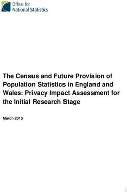 The Census and Future Provision of Population Statistics in England and Wales: Privacy Impact Assessment for the Initial Research Stage - March 2015