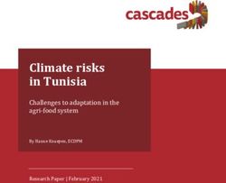 Climate risks in Tunisia - Challenges to adaptation in the agri-food system By Hanne Knaepen, ECDPM