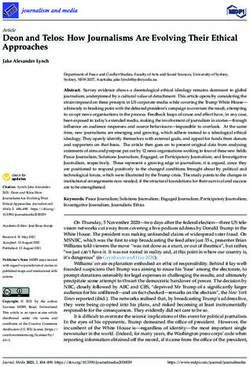 Deon and Telos: How Journalisms Are Evolving Their Ethical Approaches - MDPI