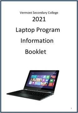Laptop Program Information Booklet - 2021 Vermont Secondary College - Vermont ...