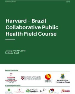 Harvard - Brazil Collaborative Public Health Field Course - January 3rd to 19th, 2018 Fortaleza - Brazil - Harvard University