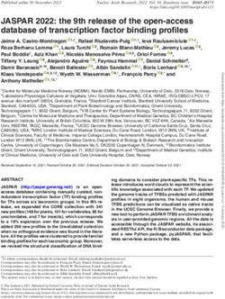 JASPAR 2022: the 9th release of the open-access database of transcription factor binding profiles - Oxford Academic