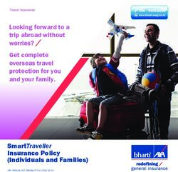 Looking forward to a trip abroad without worries? Get complete overseas travel protection for you and your family - Online Brochure