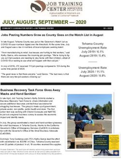 JULY, AUGUST, SEPTEMBER 2020 - Job Training Center