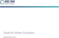 Toolkit for Written Translation - Updated February 2021