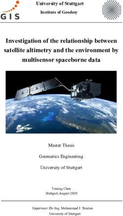 Investigation of the relationship between satellite altimetry and the environment by multisensor spaceborne data - OPUS