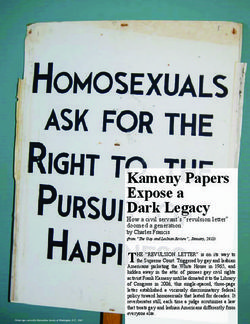 Kameny Papers Expose a Dark Legacy - How a civil servant's "revulsion letter" doomed a generation.