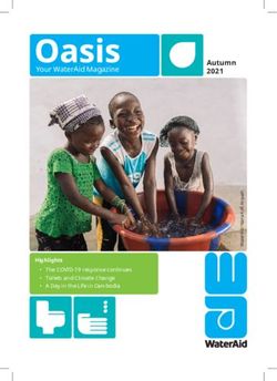 AUTUMN 2021 YOUR WATERAID MAGAZINE - HIGHLIGHTS