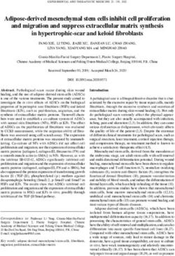 Adipose derived mesenchymal stem cells inhibit cell proliferation and migration and suppress extracellular matrix synthesis in hypertrophic scar ...