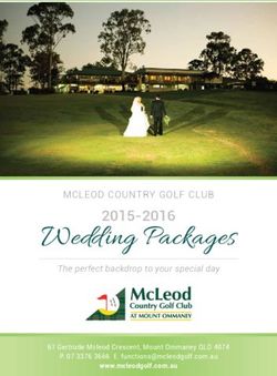 Wedding Packages 2015-2016 - MCLEOD COUNTRY GOLF CLUB