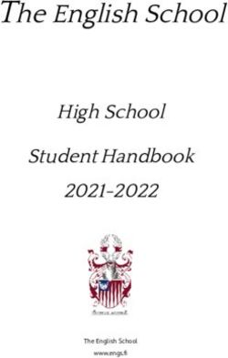 The English School High School StudentHandbook 2021-2022 - The English School www.engs.fi - The English School of Helsinki