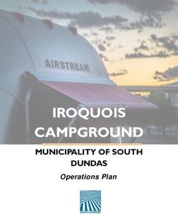 IROQUOIS CAMPGROUND MUNICIPALITY OF SOUTH DUNDAS - Operations Plan - eSCRIBE Meetings
