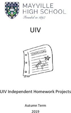 UIV - UIV Independent Homework Projects Autumn Term 2019 - Mayville High School