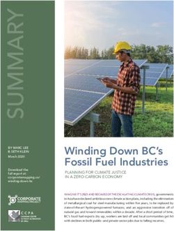 Winding Down BC's Fossil Fuel Industries - Canadian Centre ...
