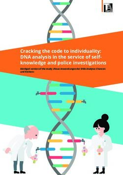 Cracking the code to individuality: DNA analysis in the service of self-knowledge and police investigations - Abridged version of the study "Neue ...