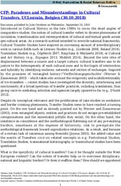 CFP: Paradoxes and Misunderstandings in Cultural Transfers, UCLouvain, Belgien (30.10.2018) - H-Net