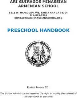PRESCHOOL HANDBOOK ARI GUIRAGOS MINASSIAN ARMENIAN SCHOOL - Ari Guiragos Minassian ...