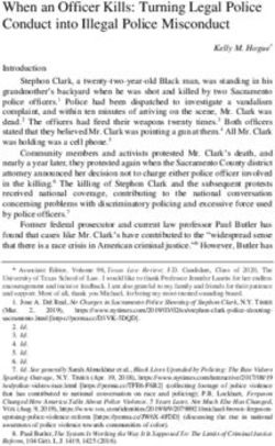 When an Officer Kills: Turning Legal Police Conduct into Illegal Police Misconduct