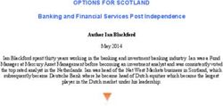 OPTIONS FOR SCOTLAND Banking and Financial Services Post Independence