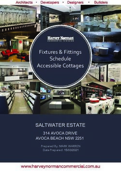 SALTWATER ESTATE - Fixtures & Fittings Schedule Accessible Cottages - 314 AVOCA DRIVE - Saltwater ...