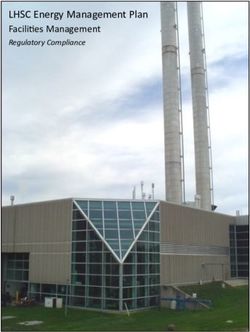 LHSC Energy Management Plan Facilities Management - Regulatory Compliance