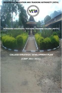 COLLEGE STRATEGIC DEVELOPMENT PLAN CSDP 2011-2021 - VOCATIONAL EDUCATION AND TRAINING AUTHORITY (VETA) - Colleges and Institutes Canada