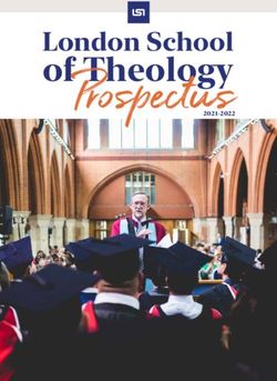 Prospectus2021-2022 London School - London School of Theology