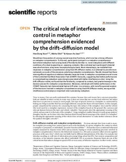 The critical role of interference control in metaphor comprehension evidenced by the drift-diffusion model - Nature