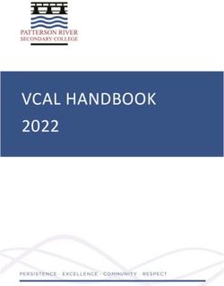 VCAL HANDBOOK 2022 - Patterson River Secondary College