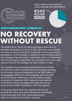 NO RECOVERY WITHOUT RESCUE - R342 BILLION UNUSED - Institute for Economic ...