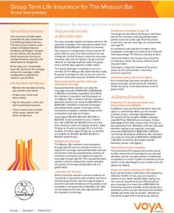 Group Term Life Insurance for The Missouri Bar - The Bar Plan