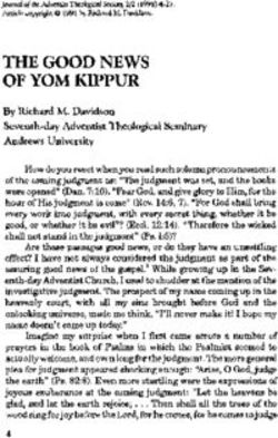 THE GOOD NEWS OF YOM KIPPUR