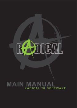 MAIN MANUAL RADICAL T8 SOFTWARE - RADICAL Android Autoradios