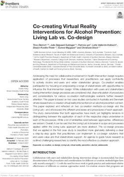 Co-creating Virtual Reality Interventions for Alcohol Prevention: Living Lab vs. Co-design - Frontiers