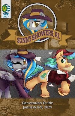 Convention Guide January 8-9, 2021 - VPE 2021 - Vanhoover Pony Expo