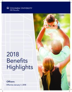 2018 Benefits Highlights - Officers Effective January 1, 2018 - Columbia University