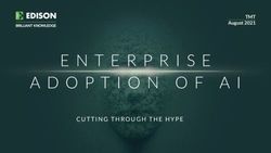 ADOPTION OF AI CUTTING THROUGH THE HYPE - TMT August 2021 - Edison Investment Research