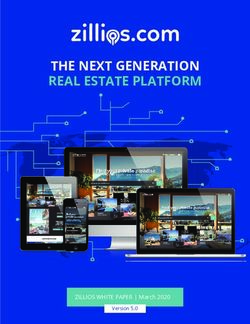 THE NEXT GENERATION REAL ESTATE PLATFORM - ZILLIOS WHITE PAPER | March 2020 Version 5.0