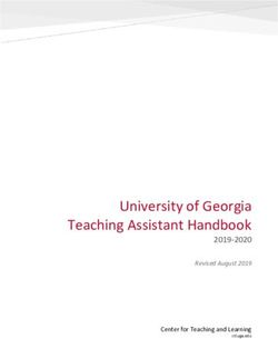 University of Georgia Teaching Assistant Handbook - 2019-2020 Revised August 2019