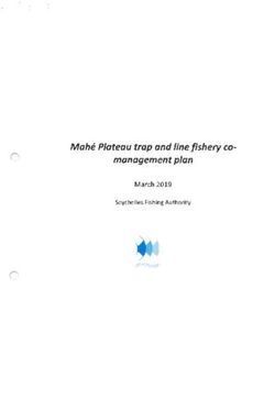 MahéPlateau trap and line fishery co management plan - March 2019 Seychelles Fishing Authority